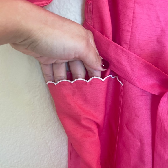 Vintage Pink Embroidered Dressing Gown - Picture 6 of 12